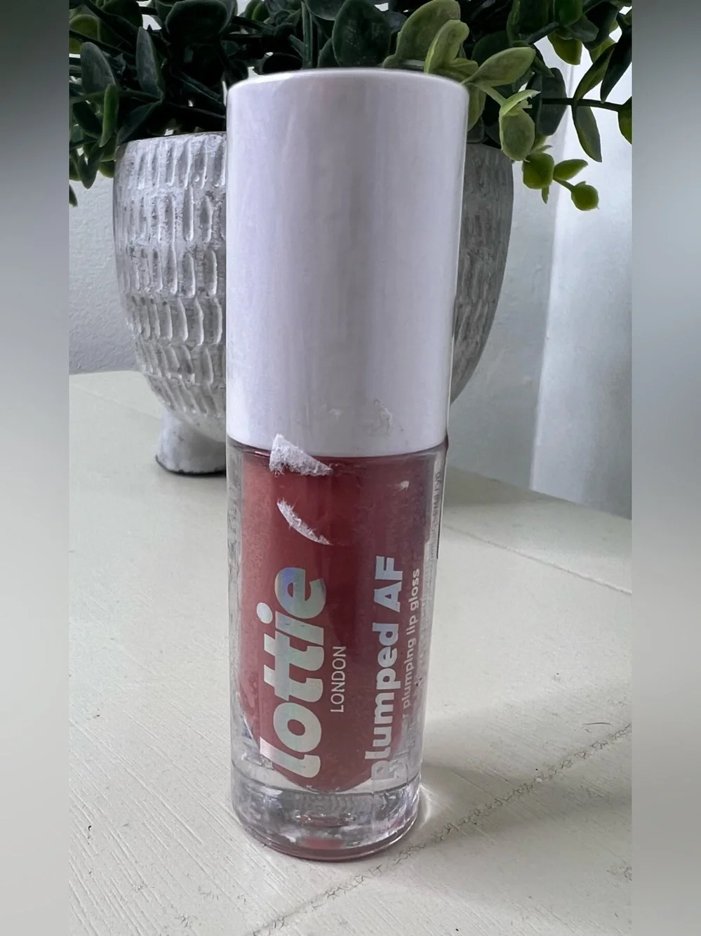 Brand New-Lottie London Plumped AF Lip Gloss in In the Nude